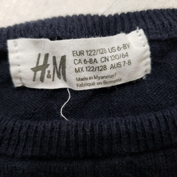 H&M Kids Will Change the World Blue Sweater - Sequin Rainbow - Size 6-8Y - Picture 5 of 6